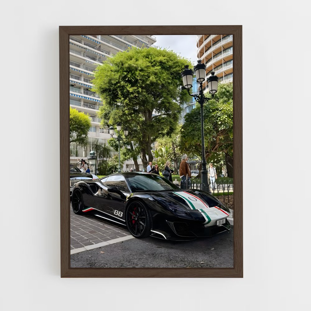 Poster Urban Noir – affiche Ferrari (vue 5)